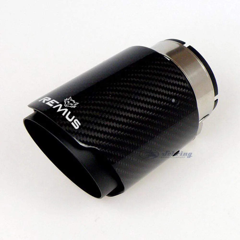 remus Matt Black Pipe Carbon Fibre  Stainless steel Universal